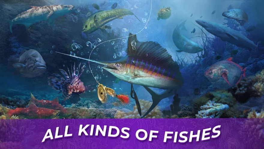 Spielszene aus Fishing Rival, drittes Bild der Google-Play-Galerie