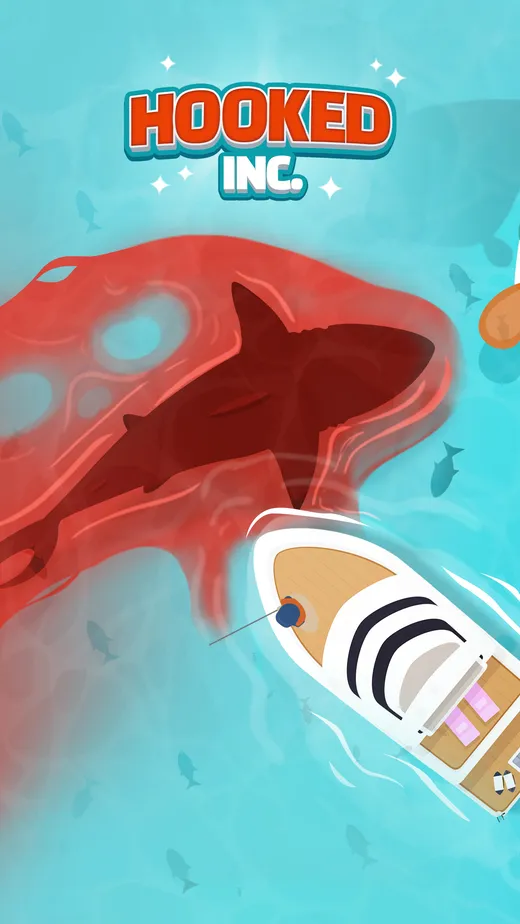 Hochformatige Spielszene aus Hooked Inc, erstes Bild der Google-Play-Galerie