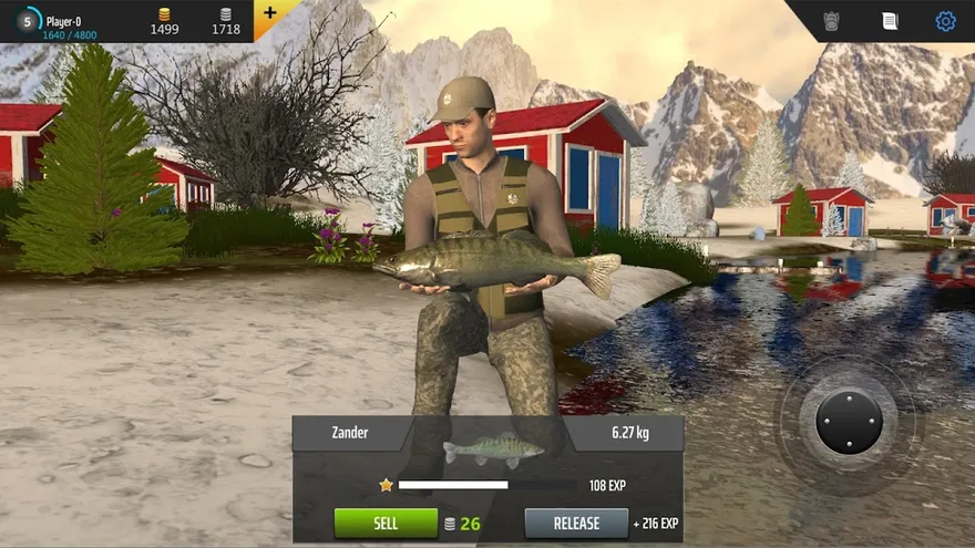 Spielszene aus Professional Fishing, erstes Bild der Google-Play-Galerie