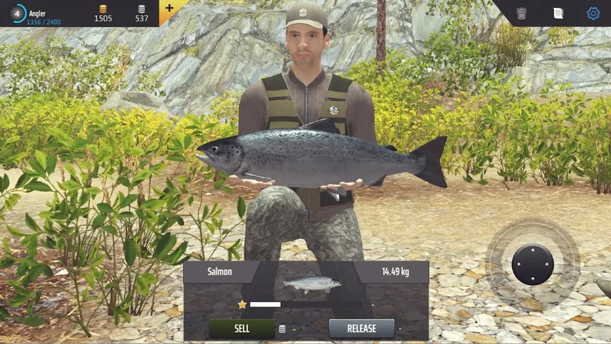 Spielszene aus Professional Fishing, viertes Bild der Google-Play-Galerie